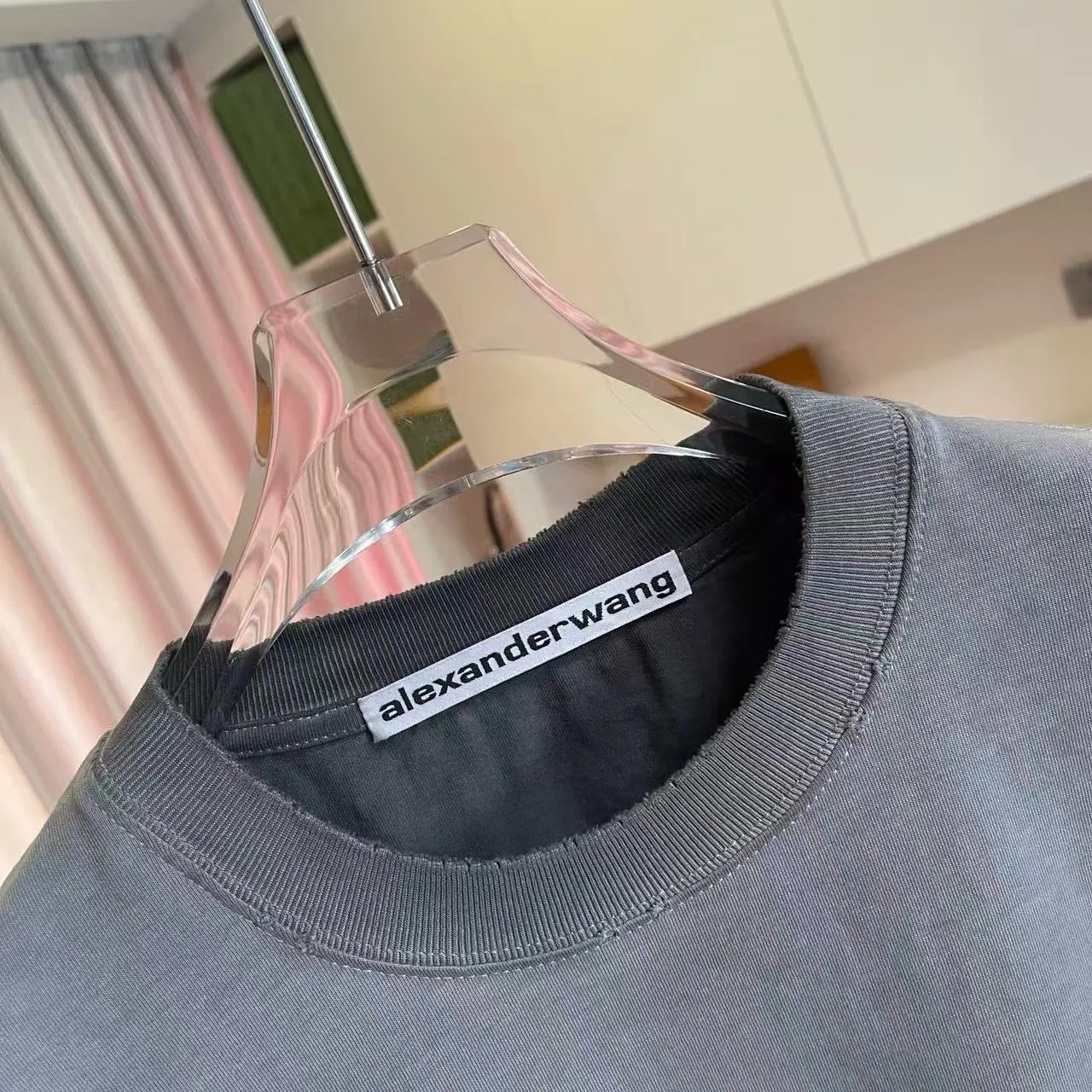 *alexanderwang 2026 New Arrival logo g T Same Style Size：S M L XL XXL ：Black Purple Gray